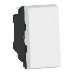   LEGRAND 077034L Program Mosaic light signal with changeover pushbutton with free connection terminal, 6A - 250V, 1m, white