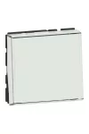 LEGRAND 077043L Program Mosaic with changeover contact label holder, 2m, 6A, white, antimicrobial