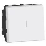 LEGRAND 077063L Program Mosaic kétpólusú váltókapcsoló 20A, 2 modulos, fehér