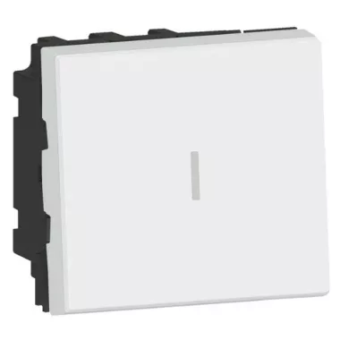 LEGRAND 077063L Program Mosaic kétpólusú váltókapcsoló 20A, 2 modulos, fehér