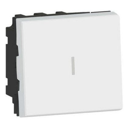   LEGRAND 077094 Program Mosaic light switch, 16 AX - 250 V ~, 2 modules wide, white