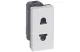 LEGRAND 077501 Program Mosaic dugalj csatlakozóaljzat EURO-US szabvány, 1m, 16A, fehér