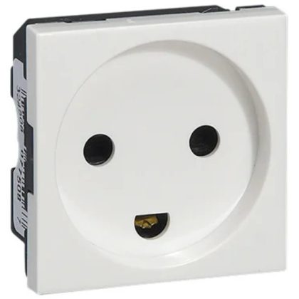 LEGRAND 077508 Program Mosaic dugalj csatlakozóaljzat dán szabvány, 2m, gyermekvédett, fehér