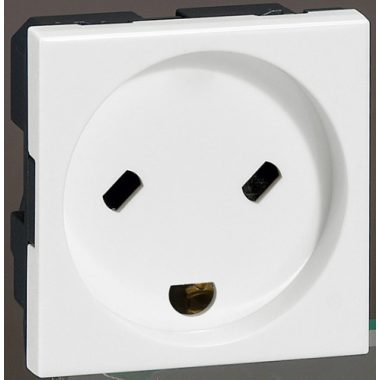 LEGRAND 077509 Program Mosaic dugalj csatlakozóaljzat dán szabvány, 2m, UPS-hez, gyermekvédett, fehér