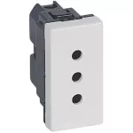   LEGRAND 077510 Program Mosaic socket Italian standard, 1m, 10A, white