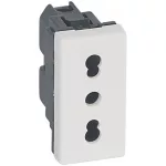   LEGRAND 077511 Program Mosaic socket Italian standard, 1m, 10/16 A, white