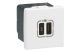 LEGRAND 077585L Program Mosaic 1 x USB-C Power Delivery töltőaljzat - 3 A - 30 W, 2 modul, fehér