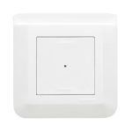   LEGRAND 077708L Program Mosaic smart single-pole switch / dimmer (executive), recessed, with decorative frame, white, phase / zero supply with single-phase output, pulse input, connectable to gateway 