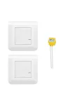 LEGRAND 077732L Program Mosaic előre párosított váltókapcsolós szett 1 db okos egypólusú kapcsolóból (nulla mentes) és 1 db szimpla távvezérlő kapcsolóból álló készlet, két helyről történő v