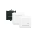   LEGRAND 077777L Program Mosaic előre párosított váltókapcsolós szett 1 db okos egypólusú mikromodulból és 2 db szimpla távvezérlő kapcsolóból álló készlet, két helyről történő világítás kapcsolásra alkalmas fehér