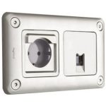   LEGRAND 077836 Soliroc 2P + F grounded socket 16A - 250V ~, IK10, with child protection, screw connection, vandal-proof