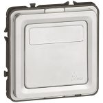 LEGRAND 077843 Soliroc váltóérintkezős nyomó címketartóval, vandálbiztos IK10