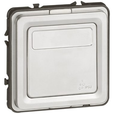 LEGRAND 077843 Soliroc váltóérintkezős nyomó címketartóval, vandálbiztos IK10
