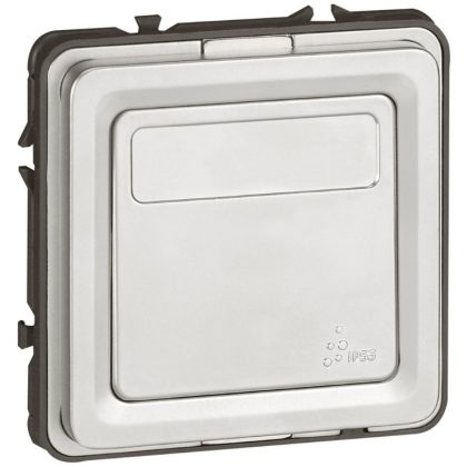   LEGRAND 077843 Soliroc váltóérintkezős nyomó címketartóval, vandálbiztos IK10