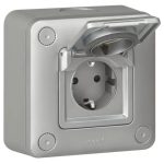   LEGRAND 077856 Green'up Access 2P+F 16 A EV fém süllyesztett aljzat