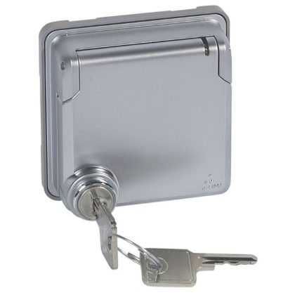  LEGRAND 077884 Soliroc converter adapter with lockable flap cover, vandal-proof IK10