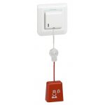  LEGRAND 078248L Program Mosaic cord cord nurse call unit, IP55, supplied with mounting flange and white frame, antimicrobial