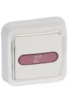 LEGRAND 078249 Plexo 55 nővérhívó egység, piros jelzőfénnyel, IP55, fehér takarókerettel és rögzítőperemmel szállítva