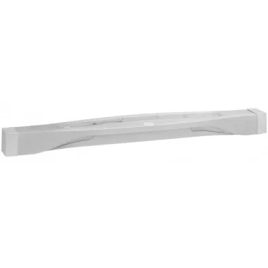 LEGRAND 078305 Bedside lamp strip with dynamic LED reading light and room lighting, remote control, aluminium, grey, antimicrobial, length: 0.97 m