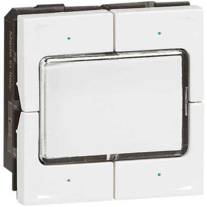  LEGRAND 078491 Program Mosaic BUS / KNX control mechanism with label holder, 4 pushbuttons, 4 control points