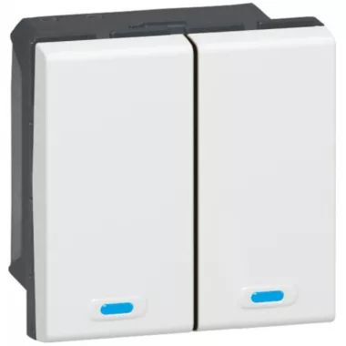 LEGRAND 078494 Program Mosaic BUS/KNX vezérlő mechanizmus, 2 nyomógomb, 2 vezérlő pont