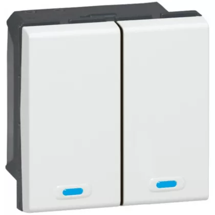   LEGRAND 078494 Program Mosaic BUS / KNX control mechanism, 2 pushbuttons, 2 control points