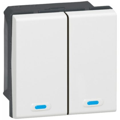   LEGRAND 078496 Program Mosaic BUS / KNX control mechanism, 2 pushbuttons, 4 control points