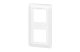 LEGRAND 078723L Program Mosaic frame, 2x2 module, vertical, white, antimicrobial