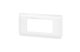 LEGRAND 078724L Program Mosaic keret, 4 modul, vízszintes, fehér, antimikrobiális - 1