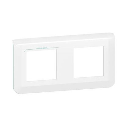   LEGRAND 078725L Program Mosaic frame, 2x2 module, horizontal, white, antimicrobial