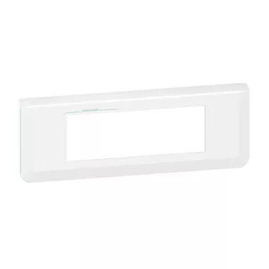 LEGRAND 078726L Program Mosaic frame, 6 modules, horizontal, white, antimicrobial