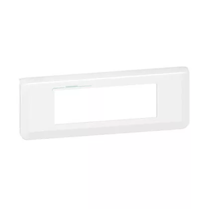   LEGRAND 078726L Program Mosaic keret, 6 modul, vízszintes, fehér, antimikrobiális