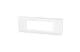 LEGRAND 078726L Program Mosaic frame, 6 modules, horizontal, white, antimicrobial