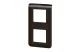 LEGRAND 079062L Program Mosaic 2x2 modulos keret, függőleges, antracit