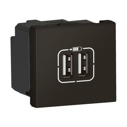   LEGRAND 079194L Program Mosaic dupla USB-A csatlakozóaljzat, 12W - 2,4 A antracit