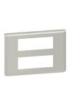 LEGRAND 079336L Program Mosaic 2x6 modular frame, horizontal, aluminum