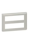 LEGRAND 079337L Program Mosaic 2x8 modulos keret, alumínium