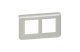 LEGRAND 079364L Program Mosaic 2x2 modulos keret, vízszintes, alumínium