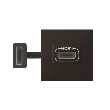 LEGRAND 079479L Program Mosaic HDMI 2.0 elővezetékezett aljzat 2 modul, matt fekete