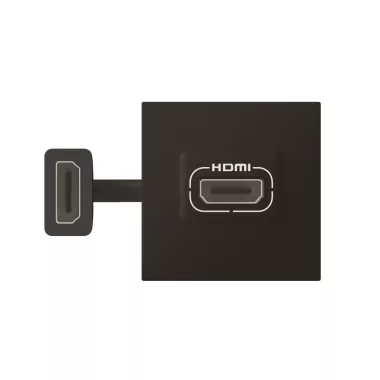 LEGRAND 079479L Program Mosaic HDMI 2.0 elővezetékezett aljzat 2 modul, matt fekete