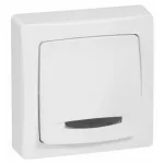   LEGRAND 086017 Oteo toggle or single-pole switch with light-adjustable key, 10 AX - 250 V ~, white RAL 9010