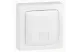 LEGRAND 086033 Oteo RJ 45 ISDN IT socket with 8-pin, quarter-turn connection, fast connection technology, white RAL 9010