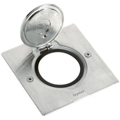   LEGRAND 089700 Mini négyzetes padlódoboz csatlakozóaljzathoz, rozsdamentes acél