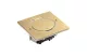 LEGRAND 089710 Mini négyzetes padlódoboz csatlakozóaljzathoz, csiszolt aranyszínű