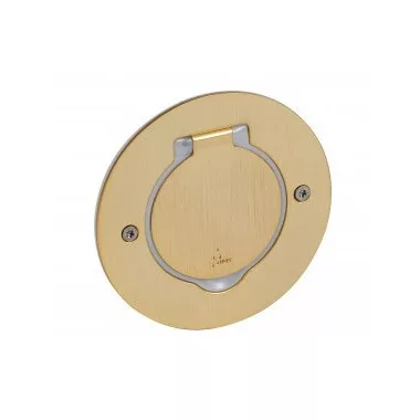 LEGRAND 089711 Mini kerek padlódoboz csatlakozóaljzathoz, csiszolt aranyszínű