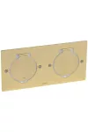LEGRAND 089712 Mini rectangular floor box for socket, brushed gold LEGRAND 089712 Mini rectangular floor box for socket, brushed gold