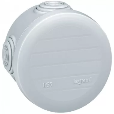 LEGRAND 092003 Plexo 55 kör alakú szerelődoboz Ø70 mm×45 mm, 4 bemenet (kat. szám: 091910)