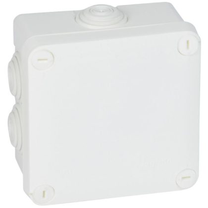   LEGRAND 092023 Plexo 55 square mounting box 105 × 105 × 55 mm, 7 inlets, white