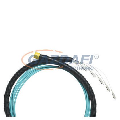   LEGRAND 132052  optikai fali kábel OM3 beltéri 6 üvegszál LSZH (LSOH) 2x 6xLC szimplex pigtail-ekkel szerelve 120 méter kis dobon LCS3