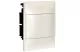 LEGRAND 134144 PractiboxS téglafalba süllyeszthető kiselosztó(650°C), fehér ajtóval, védőföld és nulla elosztókapoccsal, 1 sor 4 modul